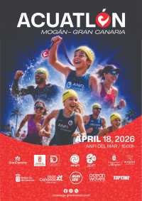 Anfi Challenge Mogán Gran Canaria estrena acuatlón, una tarde de talento joven y empuje de la cantera