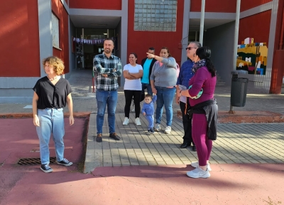 El alcalde de Telde y el concejal de Educación visitan el CEIP Pedro Lezcano