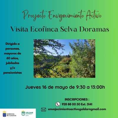 El proyecto ‘Envejecimiento Activo’ organiza una visita a la Ecofinca Doramas el jueves 16 de mayo