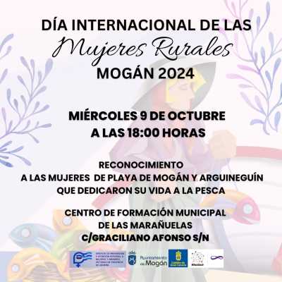 Mogán celebra el Día Internacional de las Mujeres Rurales el 9 de octubre