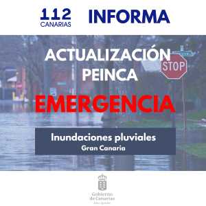 El Gobierno actualiza la situación y mantiene en emergencia por riesgo de inundaciones pluviales a Gran Canaria