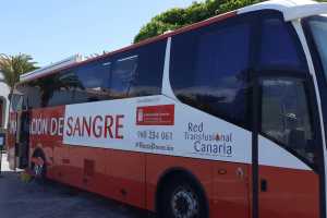 La unidad de donación de sangre estará en Guía de Gran Canaria la próxima semana