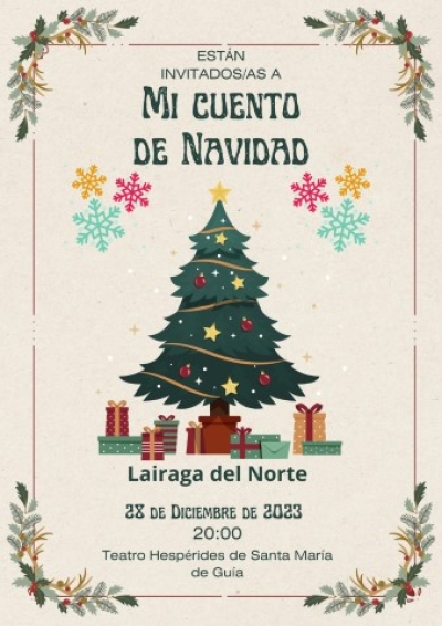 El Teatro Hespérides acoge el próximo jueves el espectáculo ‘Mi Cuento de Navidad’ a cargo de la Agrupación Lairaga del Norte