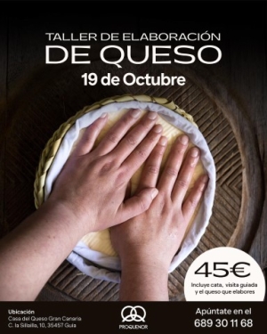 Últimas plazas para el taller de elaboración de queso que se celebra este jueves en la Casa del Queso de Guía