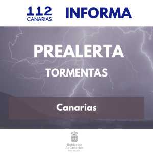 El Gobierno de Canarias declara la prealerta por tormentas en el archipiélago