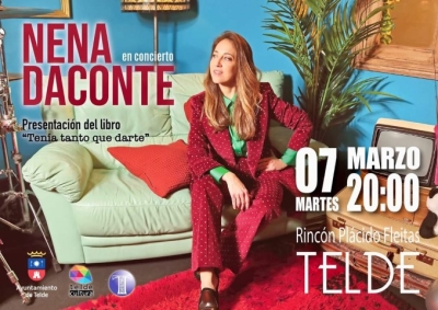 En el acto, que tendrá lugar en el Rincón Plácido Fleitas, presentará su libro &#039;Tenía tanto que darte&#039;  Telde, a 9 de febrero de 2023.- Nena Daconte (Mai Maneses) ofrece un concierto el próximo 7 de marzo, a las 20.00 horas, en el Rincón Plácido Flei