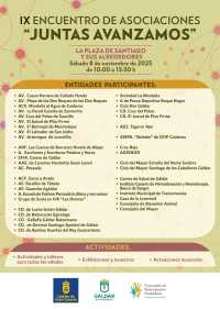 Gáldar celebra el 8 de noviembre el IX Encuentro de Asociaciones ‘Juntas Avanzamos’