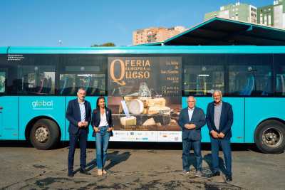 La Feria Europea del Queso viaja por toda Gran Canaria a bordo de las guaguas de Global