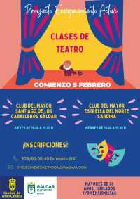 El proyecto Envejecimiento Activo estrena taller de teatro dirigido a las personas mayores
