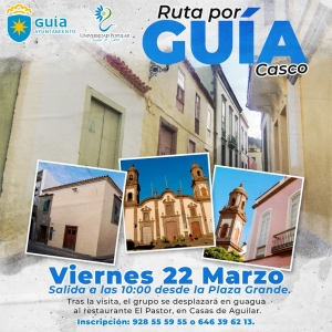 La Universidad Popular organiza para este viernes 22 la ruta especial ‘Conoce tu Municipio’ por el casco histórico de Guía