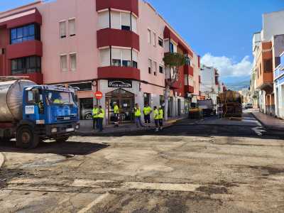 El Plan de Asfaltado avanza en las calles de San Gregorio