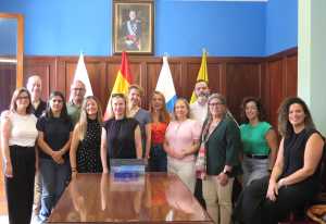 Profesoras de Finlandia y Portugal visitan el municipio  dentro del proyecto Erasmus+ de la Escuela Oficial de Idiomas de Santa María de Guía