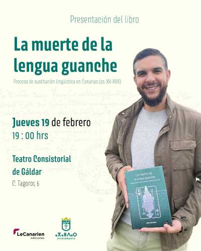 Gáldar acoge la presentación de ‘La muerte de la lengua guanche’, de Rumen Sosa Martín