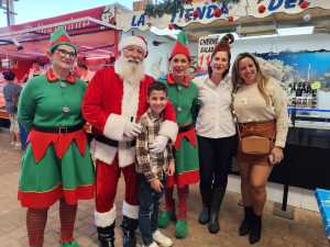 Papá Noel visita el Mercado Municipal de Telde