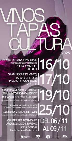 San Juan acoge la sexta edición de ‘Noche de Vinos, Tapas y Cultura’ con un programa de actos del 16 de octubre al 9 de noviembre