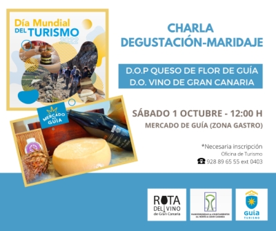 El Gastromercado acoge una charla con degustación de quesos de Guía y vinos de Gran Canaria