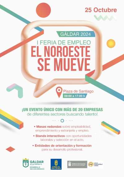 La Plaza de Santiago acoge este viernes 25 de octubre la I Feria de Empleo &#039;El noroeste se mueve&#039;