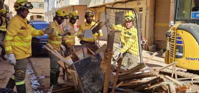 El dispositivo canario de emergencias desplazado a Valencia ha realizado más de 300 intervenciones