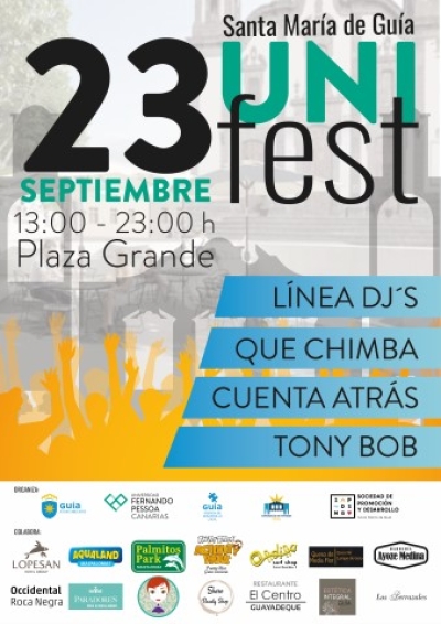 Guía acoge este viernes la primera edición de UNIFEST, diez horas de música y actividades lúdicas para los jóvenes