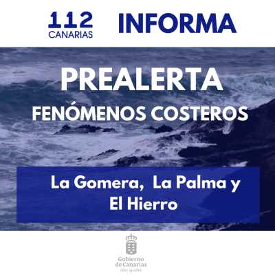 El Gobierno declara la prealerta por fenómenos costeros en La Gomera, La Palma y El Hierro