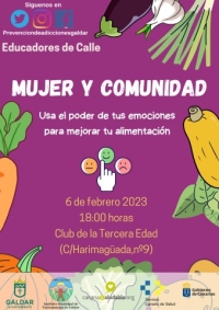 El programa &#039;Educadores de calle&#039; organiza una actividad sobre alimentación y emociones para el 6 de febrero