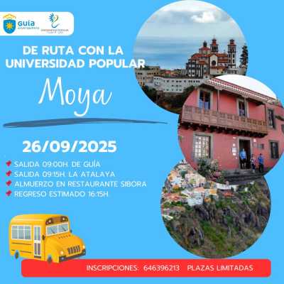 La Universidad Popular de Guía retoma las excursiones este mes de septiembre