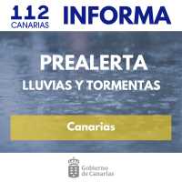 El Gobierno de Canarias declara la prealerta por lluvias y tormentas en todas las islas