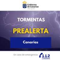 El Gobierno de Canarias declara la situación de prealerta por tormentas en todas las islas
