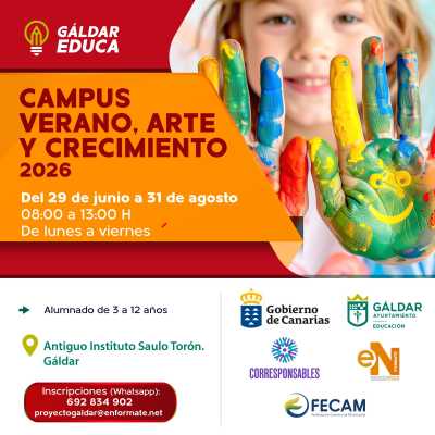 Abiertas las inscripciones para el campus 'Verano, arte y crecimiento'