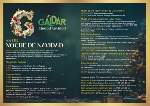 Gáldar ofrece este viernes una Noche de Navidad con una actividad desbordante y gratuita en las calles, plazas y museos del casco histórico