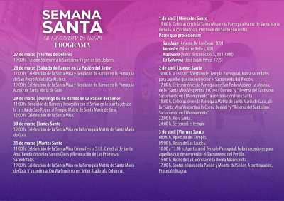 La Semana Santa en la Ciudad de Luján Pérez celebra este Domingo de Ramos la Bendición de los Olivos y la Procesión de la Burrita desde la Ermita de San Roque hasta el Templo Matriz