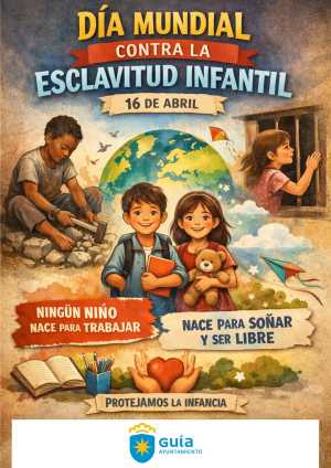 El Ayuntamiento de Guía se suma al Día Mundial contra la Esclavitud Infantil para sensibilizar sobre la protección de la infancia
