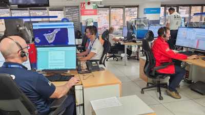 Más de 2.200 incidentes gestiona el 112 Canarias durante tres días por el paso de la borrasca Emilia en Canarias