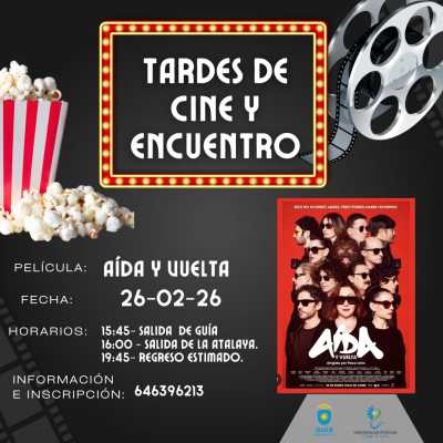La comedia ‘Aída y Vuelta’ es la película elegida para disfrutar de las Tardes de Cine y Encuentro de la Universidad Popular de Guía el próximo jueves