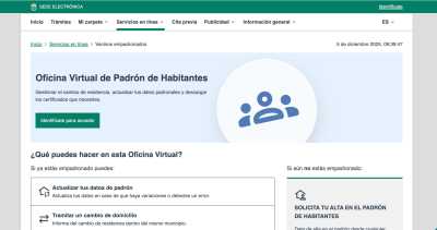 Gáldar habilita la tramitación electrónica de todas las gestiones del Padrón Municipal