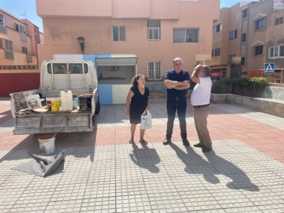 Juan Martel visita La Garita de cara a la celebración de sus Fiestas Patronales