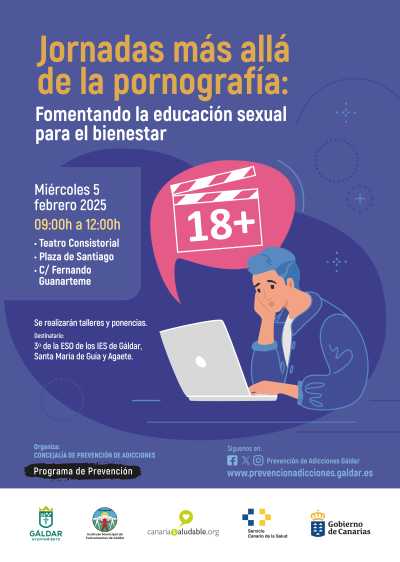 Gáldar acoge unas jornadas de reflexión para alumnado de la comarca sobre las consecuencias del consumo de pornografía