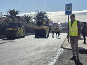 Vías y Obras continúa con el Plan de Asfaltado en Las Huesas