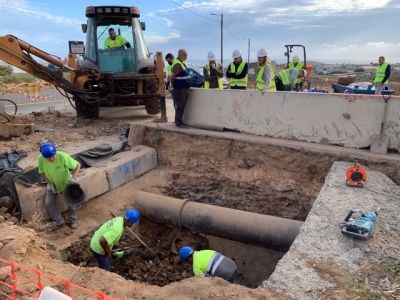 Telde concluye la obra de emergencia para conectar a 137 usuarios a la red municipal de abasto de agua