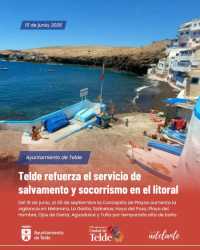 Telde refuerza el servicio de salvamento y socorrismo en sus playas para la temporada alta de baño