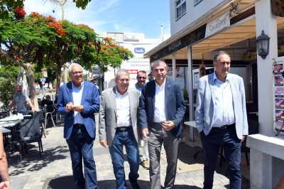 Marco Aurelio Pérez traslada al vicepresidente canario su preocupación por la despoblación de las medianías