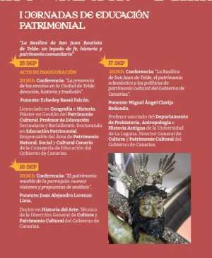 La Basílica de San Juan Bautista acoge las I Jornadas de Educación Patrimonial en el marco de las Fiestas del Santo Cristo de Telde