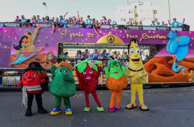 Los Frutis y la familia Spar animarán la Cabalgata del Carnaval de Las Palmas