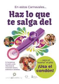 Sanidad pone en marcha una campaña para prevenir infecciones de transmisión sexual y embarazos no deseados durante el carnaval