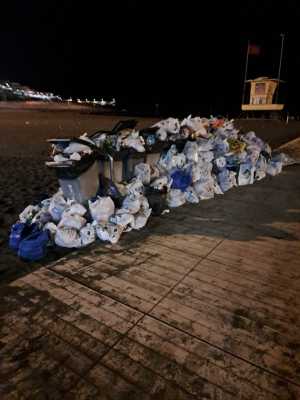 Limpieza Viaria retira 6.150 kilos de residuos tras los fuegos de Melenara