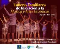 Guía impulsa la cultura familiar con talleres de Música y Artes Escénicas en los barrios