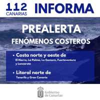 El Gobierno declara la prealerta por fenómenos costeros en las costas norte y oeste de las islas