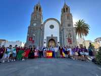 Telde da la bienvenida a los grupos de Portugal y Rumanía que participan en el XIII Festival Internacional de Folclore Salitre del Faycán