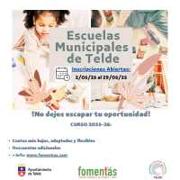 Fomentas recuerda que ya está abierto el plazo de inscripciones y renovaciones a las Escuelas Infantiles para el curso 2025-2026