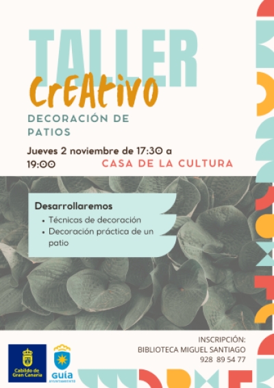 Taller de decoración creativa de patios con motivo de la Ruta ‘Patiando con Dulces y Quesos de Guía 2023’